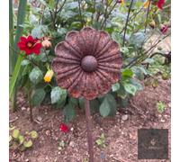 LV Bespoke Gerbera - Floral Metal Garden Stakes, Short.