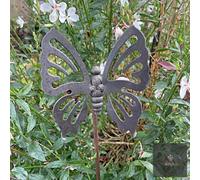 LV Bespoke Short Butterfly 1 Metal Garden Stake