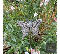 LV Bespoke Short Butterfly 2 (Cast) Metal Garden Stake