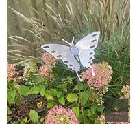 LV Bespoke Short Butterfly Metal Garden Stake