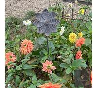 LV Bespoke Sunflower 2 - Floral Metal Garden Stakes, Short.