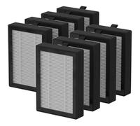 LV-H128 Replacement Filter for LEVOIT LV-H128, PUURVSAS (HM669A), ROVACS (RV60) Air Cleaner Purifier, LV-H128-RF, 8 Pack