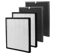 LV-PUR131 Replacement Filters Compatible with LEVOIT LV-PUR131 and LV-PUR131S Air Purifier, LV-PUR131-RF, 2 Pack True HEPA and Activated Carbon Filters (2 HEPA + 2 Carbon Filters)