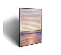 Lvalogy Death Is Nothing At All Quote Framed Canvas Wall Art | PS Frame Solid Wood Inner Stretcher Premium Canvas Print for Living Room Bedroom Home Decor16x24inch