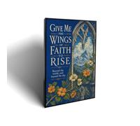 Lvalogy Give Me The Wings of Faith to Rise Mountain Framed Canvas Wall Art | PS Frame Solid Wood Inner Stretcher Premium Canvas Print for Living Room Bedroom Home Decor24x36inch