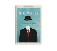 Lvalogy H G Wells The Invisible Man Framed Canvas Wall Art