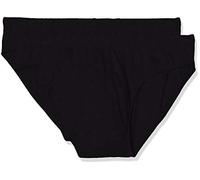 LVB Men's 100% Cotton Bipack Briefs (Pack of 2), Black (Black), M