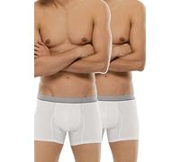 LVB Men's 3D Morphotech Boxer Shorts (Pack of 2), White (White 003), M