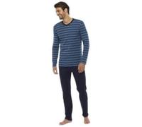 LVB Men's Interlock Pyjama Set, Blue (Righe Blu Notte 0hi), Medium (Size: 4)