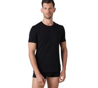 LVB Men's Supima Stretch Cotton Crew Neck T-Shirt, Black, M