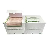 LVBB 100% Bamboo Viscose Disposable Face Towels, Biodegradable Unscented Face Towelettes,Makeup Remover Dry Wipes,Super Soft Skin Care Face Cleansers Towelettes,XL 50 Count/Box (Pack of 2)