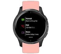 lvbu Compatible for Garmin Venu Bands, Sport Silicone Replacement Strap for Garmin Venu GPS Smartwatch (Pink)