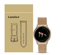 lvbu Compatible for Garmin Venu Bands, Stainless Steel Mesh Loop Straps Compatible for Garmin Venu GPS Smartwatch (Rosegold)