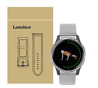 LvBu Compatible for Garmin Venu Bands, Stainless Steel Mesh Loop Straps Compatible for Garmin Venu GPS Smartwatch (Silver)