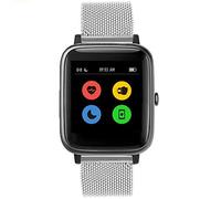 lvbu Compatible for UMIDIGI UFit Bands, Stainless Steel Mesh Loop Straps Compatible for UMIDIGI UFit Smartwatch (Silver)