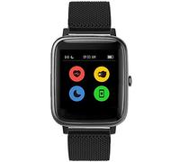 lvbu Compatible for UMIDIGI UFit Bands, Stainless Steel Mesh Loop Straps Compatible for UMIDIGI UFit Smartwatch (Black)