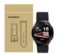 lvbu Compatible with Huawei GT 2e Band, Blueshaw Stainless Steel Mesh Loop Straps Compatible with Huawei GT2e 46mm Smartwatch (Black)
