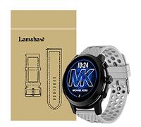lvbu Compatible with Michael Kors MKGO Bands, Sport Replacement Strap Soft Silicone Straps Compatible for Michael Kors Access MKGO Smartwatch (Grey)