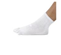 LVCHAO 3pair Five-Toed Socks Tabi Flip Flop Socks Mens Running Socks Kintoe Hiking Socks(White)