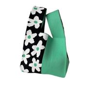 LVCHAO Casual Flower Knot Heart Wrist Bag Knit Handbag Shopping Bags Tote Bag for Daily Travel Holiday Beach(Style 03)