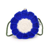 LVCHAO Casual Knitted Sun Flower Weave Bag Crochet Shoulder Storage Messenger Beach Crossbody for Daily Travel(Color 3)