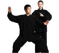 LVCHAO Traditional Clothing Long Sleeved Wushu TaiChi Men KungFu Uniform Suit Uniforms Tai Chi Exercise Clothing for Men Women(Color6,S)