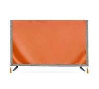 LVCHAO TV Set Dust Cover Hanging Desktop TV Plain Silk Satin Cover Cloth Simple Universal Cover towel Suitable For Outdoor Flat-panel TVs(Orange,54x35 cm)