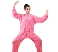 LVCHAO Unisex Tai Chi Taiji Kung Fu Uniforms Embroidery Clothing Shaolin Wushu Morning Exercise Costumes for Men Women(Color 5,XXXL)