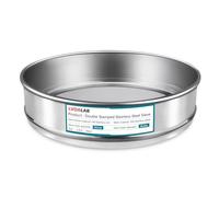 LVDALAB 304 Stainless Steel Mesh Lab Sieve, 100 Mesh (0.15mm) Aperture Test Sieve, 7.9Inch(20cm) Diameter Economy Standard Analysis Sample Test Sieves for Industrial Laboratory Homes