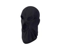 LVE Balaclava Mask,Lycra 3 Hole Mask Bike Motorcycle Helmet Neck Full Face Ski Mask (Black)