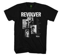 lver Track List Cotton T-Shirt The Beatles Black XL