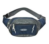 LVFXQRXO waist bag 4 Pockets Waist Bag Men, Large Capacity Waist Bag Waterproof Black Waist Bag for Women Sports Travel Hiking Cycling Gift Bag-Navy Blue