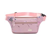 LVFXQRXO waist bag 4 Pockets Women Waist Bag, Large Capacity Waterproof Waist Bag Women Sports Travel Hiking Cycling Gift Bag-Shallow Powder