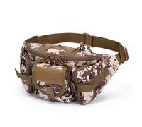 LVFXQRXO waist bag Tactical Waist Bag Waist Bag Belt Bag Suitable for Outdoor Walking Running Hiking Camping Mountaineering Hiking-Desert Digital