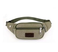 LVFXQRXO waist bag Waist Bag Casual Waist Bag Canvas Men Women Belt Outdoor Hiking, Running, Traveling-Green