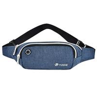LVFXQRXO waist bag Waist Bag for Men and Women with Headphone Jack and Adjustable Waist Belt for Cycling, Jogging, Outdoor Travel, Exercise-Blue