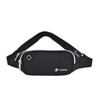 LVFXQRXO waist bag Waist Bag for Men and Women with Headphone Jack and Adjustable Waist Belt for Cycling, Jogging, Outdoor Travel, Exercise-Black