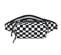 LVFXQRXO waist bag Waist Bags Casual Waist Bags Men Women Belts Outdoor Hiking, Running, Traveling-Black Grid