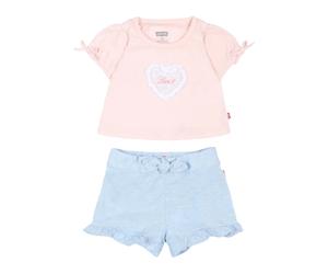LVG BOW SLV TEE & Belted Short SET - female - Levi's - Kids Sets - Multicolor - 18 M - Kids 18 M