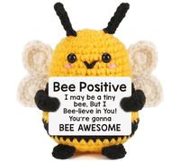 Lvguang Handmade Positive Crochet Gifts Set - Assorted Cute Animals for Emotional Support, Pocket Hug Encouragement, Good Luck Charm, Cheer Up Present