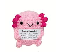 Lvguang Handmade Positive Crochet Gifts Set - Assorted Cute Animals for Emotional Support, Pocket Hug Encouragement, Good Luck Charm, Cheer Up Present