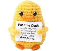 Lvguang Positive Affirmation Crochet Friends: Assorted Animal & Plant Knitted Dolls - Emotional Support Gift, Good Luck Pocket Hug, Encouragement Decor for Cheering Up