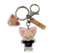 Lvguang Stray Kids Keychain, Kpop Cartoon Keyring for Fans, Cute Merch Accessory