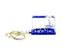 lvgvhbjas Quicksand Keychain | Floating Boat Bag Key Holder,Acrylic Cute Liquid Quicksand Relax Keyring Decoration for Kids Adults Women Backpack Purse Bookbag Christmas Birthday Schoolbag