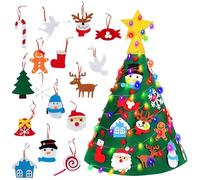 lvgvhbjas Toddler Felt Christmas Tree | 2.3ft 3D Christmas Tree with Ornaments - Creative Toddler Kids Boys Toy Decoration for Indoor Outdoor Living Room Bedroom Classroom Yard Party