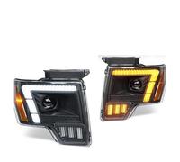 LVGVZTTGKM Car taillight assembly For F150 2009 2010 2011 2012-2014 2PCS Car LED Headlights Assembly Hi Low Headlamp With LED DRL Amber Turn Signal Headlamps Sequential Turn Signal