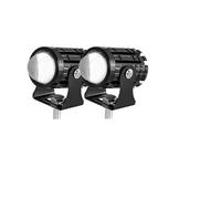 LVGVZTTGKM motorcycle headlight 2pcs LED Spotlight Headlights Explorers Motorcycle Accessories Truck Car Auxiliary Additional Projector Headlamp Fog Lights (2PC Switch Yellow)