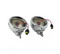 LVGVZTTGKM motorcycle headlight For Road King Electra Glide FLHXS FLHX 2PCS 4.5" Motorcycle Headlight Housing Passing Fog Light Bulb Bucket Assembly(Chrome)