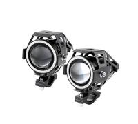 LVGVZTTGKM Motorcycle LED Headlight For TIGER 1200 For EXPLORER TIGER Angel Eye Fog Motor Motorcycle Headlights Auxiliary Lamp U7 Led Spotlight 12V DRL(Blue-Switch-2pcs)