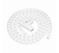 lvifloae 1.5M 22mm Flexible Spiral Cable Wrap Zipper Cable Management Sleeve, Cuttable Reusable Wire Wrap Cord Protector, for TV Monitor Desktop Home Office Wires (1.5m*16mm)